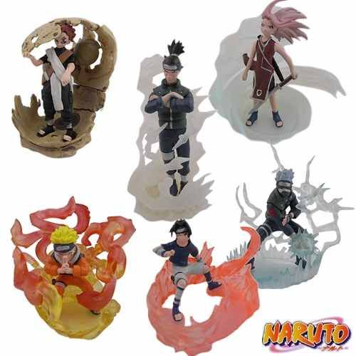 Naruto Ninjutsu Kakashi, Sakura, Gaara E Mais(CADA BONECO)